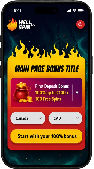 HellSpin mobile bonus